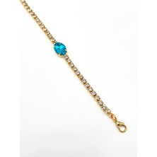 Taş Detaylı Su Yolu Bileklik, Şık ve Özgün Tasarım, Zarif Aksesuar.