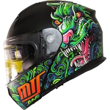 Mts M-966 Çene Açılır Kask Güneş Vizörlü Drago (2xl)