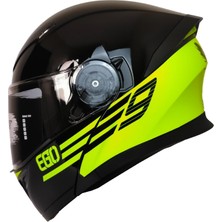 Fazer 965 Çene Açılır Kask Güneş Vizörlü Ego Yellow (S)