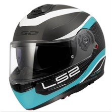 Ls2 Strobe 2 Victory Çene Açılır Kask Beyaz-Mavi M