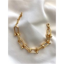 Kadın Premium Kalite Blanca Tifany Gold Zincir Bileklik