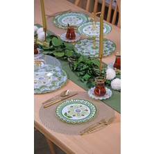 Montsechia Vidalii 26 Parça 6 Kişilik Altın Yaldızlı Pasta Takımı