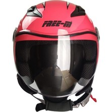 Freem FR-205 Yarım Çocuk Kaskı Dog Pink (S)
