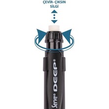 Serve Deep Metalik Mr. Siyah Mekanik Uçlu Kalem 0.7 mm (9764)