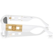 Versace VE 4459 31487 54 Unisex Dikdörtgen Beyaz Kemik Güneş Gözlüğü