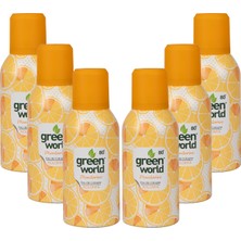 Green World Aerosol Sprey Kolonya 6'lı Set 6x150 ml - Mandalina
