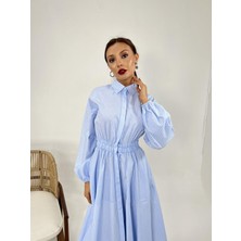 6813 Elbise-San Diego Çizgili