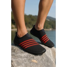 Walter White Enigma Black Red Deniz Ayakkabısı Su Sporları için Nefes Alan Kumaş ve Kaymaz Taban