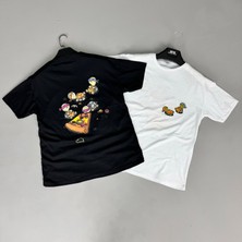 Tmb Kaplumbağa Oversize Tişört Beyaz