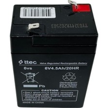 Enerjistar 6V 4.5AH Agm Akü - Şarj Edilebilir