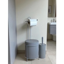 Çöp Kovalı Wc Kağıtlık ve Tuvalet Fırça Seti