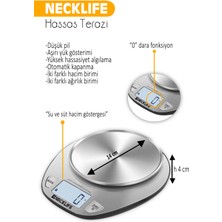 Necklife Sıvı ve Katı Ağırlık Ölçebilen Mutfak Terazisi 5kg / 1gr