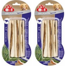 8in1 Delights Beef Sticks Biftekli Çubuk Köpek Ödül Kemiği 75GR x 2 Adet