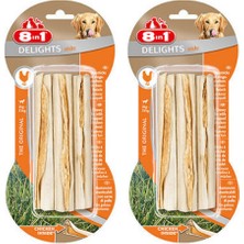 8in1 Delights Bones Sticks Tavuklu Çubuk Köpek Ödül Kemiği 75GR x 2 Adet