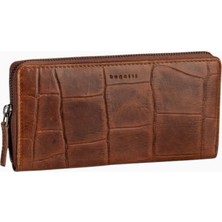 Bugattı Nevio Kadın Deri Fermuarlı Cüzdan Uzun Tasarım, Rfıd Korumalı, Şık ve Güvenli