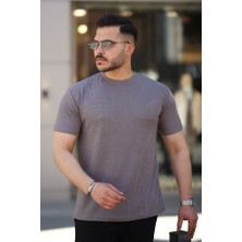 Erkek Ağaç Kabuğu Desenli Kısa Kollu T-Shirt