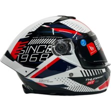 mt Full Face Güneş Vizörlü Kask FF118SV Thunder 4 Sv Luminence A7 Parlak (M)