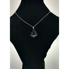 Gümüş Renk Zincirli Figürlü Lüks Kararmaz Kolye