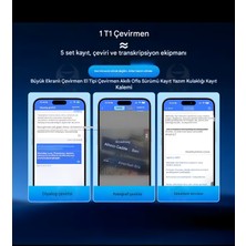 İdragon 144 Dil Destekli İki Yönlü Yapay Zekâ Çeviri Cihazı – iOS & Android Uyumlu Anında Sesli Tercüman Translator