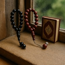 Seymenbıçakçılık Andız Ağacı El Yapımı Tesbih – Kahverengi & Siyah 2’li Set