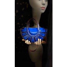 Carıdea El Yapımı Hakiki Deri Bayan Çanta, Clutch, El Omuz Çantası V120