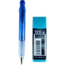 2b , 120' Li 60 mm 0,7 Uç ve Serve Deep 0,7 Uçlu Kalem Seti (Metalik Crystal Violet)
