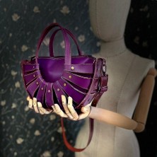 Carıdea El Yapımı Hakiki Deri Bayan Çanta, Clutch, El Omuz Çantası V101