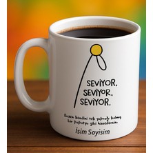 Komik - Esprili Kupa Bardak Seviyor Yazılı Komik Kupa Bardak