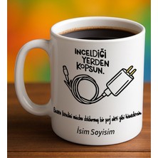 Komik - Esprili Kupa Bardak Inceldiği Yerden Kopsun Yazılı Komik Kupa Bardak