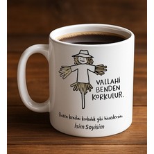 Komik - Esprili Kupa Bardak Benden Korkulur Tasarımlı Komik Kupa Bardak