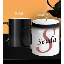 Kişiye Özel Baş Harf ve Isim Tasarımlı Sihirli Kupa Bardak Yeni