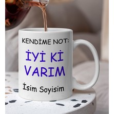 Komik - Esprili  Kendime Not Iyiki Varım Komik Kupa Bardak