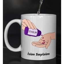 Komik - Esprili Kupa Bardak Sevgilim Tasarımlı Komik Kupa Bardak