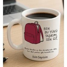 Komik - Esprili Kupa Bardak Okul Çantası Yazılı Komik Kupa Bardak