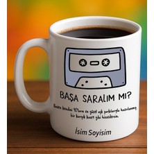 Komik - Esprili Kupa Bardak Başa Saralım Mı Yazılı Komik Kupa Bardak