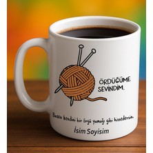 Komik - Esprili Kupa Bardak Ördüğüme Sevindim Yazılı Komik Kupa Bardak