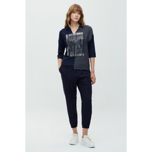 Nervürlü Paçası Yırtmaçlı Pantolon