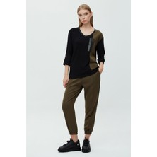 Yandan Cepli Nervürlü Pantolon