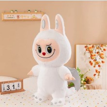 Beyaz Dragon Labubu Peluş Oyuncak Kanatlı Kuyruklu Seri Labubu Peluş Oyuncak