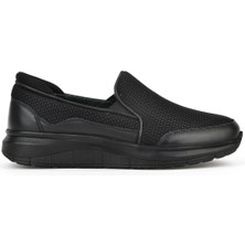 Ziya, Erkek Hakiki Deri Konfor Ayakkabı 151123Z3680 Siyah