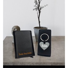 Kişiye Özel Mekanizmalı Cüzdan  Metal Lüx Kalp Anahtarlık