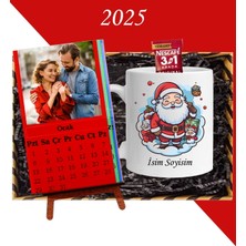 Kişiye Özel Yılbaşı Hediyesi Renkli Masaüstü Her Ay Için Özel 12 Fotoğraflı Masa Takvimi ve Kupa Bardak Yeni Yıl Hediyesi