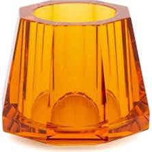 System Banyo Aksesuarları Cyrstal Bath Accessory Tooth Mug Amber 88x120x120 mm
