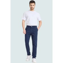 Erkek Günlük Kullanım Için Straight Kalıp Chino Pantolon Esnek Gabardin Kumaş Modern Tasarım