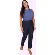 Kadın Dokuma Pantolon Yüksek Bel Fermuarlı Ofis Şıklığı Günlük Kullanım Yaz Aylarının Vazgeçilmezi