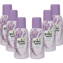 Green World Aerosol Sprey Kolonya 6'lı Set 6x150 ml - Lavanta