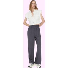 Kadın Viskoz Dokuma Pantolon Geniş Paça Rahat Günlük Hafta Sonu Yaz Aylarının Vazgeçilmezi