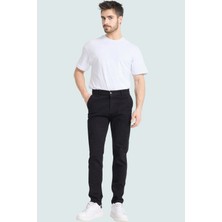 Erkek Casual Chino Pantolon Boru Paça Cigarette Kalıp Pamuk Günlük Kullanım Modern Tasarım