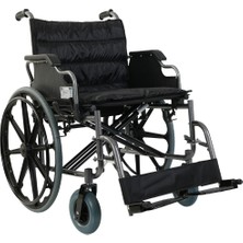 Golfi G140 Katlanabilir Manuel Bariatrik Geniş ( 55 cm Oturma Alanı ) Tekerlekli Sandalye | Comfortable Wheelchair