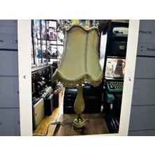 Mermer ve Pirinçten Avrupa Abajur 54 cm Yüksekliğinde